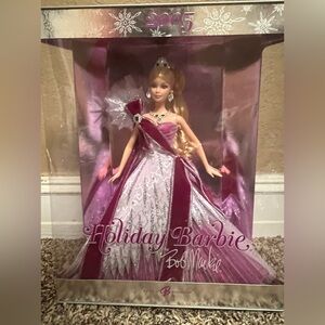 Vintage 2005 Holiday Barbie Doll designed by Bob Mackie. Sealed in box. $175